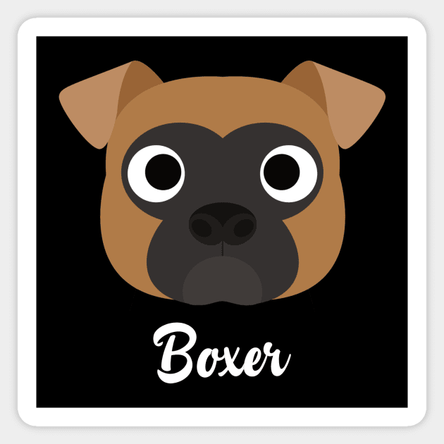 Boxer - Boxer Dog Sticker by DoggyStyles